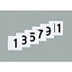 50mm角数字札 仕様:1〜12 6枚1組 (228041)