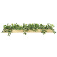 光触媒 人工観葉植物 造花 ウッドボックスSL (高さ18cm)
