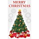 【2024年商品】ウィンドウステッカークリスマスツリー (No.043707)