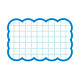 カード 16-4154 抜型カード四角 中 ブルー