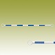 スライドバー (伸縮タイプ) (青白) 青色部反射 40Ф (外) ×1200～2000mm (385-68)