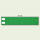 緑無地 ファスナー付腕章 (差し込み式) 90×420 (848-41A)