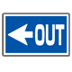 下部標識 ←OUT (サインタワー同時購入用) (887-742L)