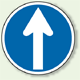 道路標識 (構内用) 指定方向外進行禁止 上向き矢印 (894-08)