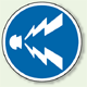 道路標識 (構内用) 警笛鳴らせ アルミ 600φ (894-21) (894-21)