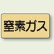 JIS配管識別ステッカー 横型 窒素ガス 小 10枚1組 (AS-4-7S)