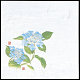 4寸OP懐石敷紙 (100枚入) 紫陽花(W65114)
