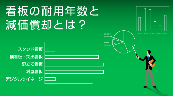 看板の耐用年数と減価償却とは